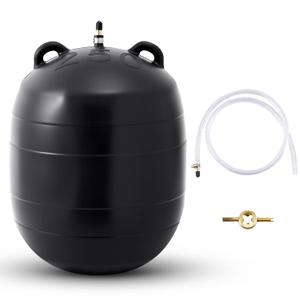 Glooglitter Inflatable Pipe Plug Sewer Test Plug Rubber Plumbing Test Balloon Ball for Sewage Pipeline Inspection(10 Inch,with 39.37 Plastic Extension Hose)