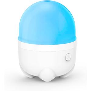 150ML Cordless Essential Oil Diffuser, Rechargeable Battery Powered Diffuser, Small Portable Aromatherapy Air Humidifier, 6 Hours Works with 7 LED Color Changing Lights, (White)