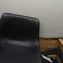 Rfiver Pu Faux Leather Bar Stools Set of 2, Industrial Pub Barstools with Back and Footrest, Modern Armless Bar Height Stool Chairs (Grey, 24" Counter Chair x2)