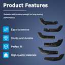 AUCERAMIC Front & Rear Mud Flap Delete Fit for 2019-2025 GMC Sierra 1500 2WD 4WD (Not for AT4X)