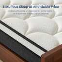Full Size Mattress 10 Inch in a Box, Hybrid Mattresses Full Bed Fiberglass Free, Memory Foam and Individual Pocket Springs, New