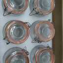 Amzcku Wide Mouth Vintage Mason Jars with Airtight Lid 32Oz, Canister Quart Jars for Kitchen Storage - for Coffee, Sugar, Beans 6 Pack