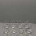 Stemless Glasses Set of 12,16 OZ Stemless Glass Cups,Clear Christmas Red Glassware White Glass Tumblers,Elegant Crystal Bourbon Glasses Water Cups 