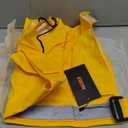 NACOCO Large Dog Raincoat Adjustable Pet Water Proof Clothes Lightweight Rain Jacket Poncho Hoodies with Strip Reflective (M, Yellow) (Medium (Pack of 1))