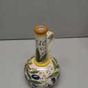 18 oz Ceramic Olive Oil Dispenser Bottle for Kitchen, Large Capacity Oli and Vinegar Cruet with Stainless Steel Spout, 540 ml Oil Container with Handle for Cooking Preventing, Vinegar Cruet