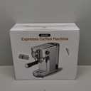 Espresso Machine with Milk Frother, 20 Bar High Pressure Professional Espresso Maker Automatic, Compact Stainless Steel Coffee Machine for Cappuccino, Latte, Gift for Coffee Lover, Dad or Mom, Silver