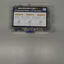 26PCS Brass Hose Barb Fitting,Barb Splicer Mender Hose Fittings 3/16" 1/4" 5/16" 3/8" 1/2" 5/8" with 52Pcs Stainless Steel Pipe Hose Clamps for Air/Fuel/Water/Oil Hose