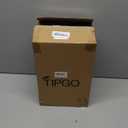 TIPGO Bathroom Trash Can with Lid, 10 Liter/ 2.6 Gallon Slim Garbage Can, Small Trash Bin Waste Basket with Pop-Up Lid for Kitchen, Bedroom, Living Room, Office (Black)