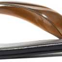 Flip Flops for Women Jelly Slim Thong Sandals Minimalist Essentials Flat Sandals Summer Beach Travel Walking Slides with Vegan Leather (7, Brown)