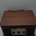 Victrola The Quincy 6-in-1 Bluetooth Record Player & Multimedia Center with Built-in Speakers  3-Speed Turntable, CD & Cassette Player, AM/FM Radio, Wireless Music Streaming (Espresso)