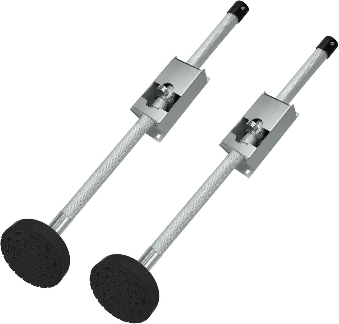 Ladder Leveler Non-Slip Rubber Leg Stabilizer, Adjustable Ladder Leg Level, Maximum Load Capacity 550 lbs, Fits Indoor and Outdoor Stairs and All Surfaces, Fittings 1 Pair (20 Inch)