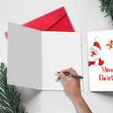 3 x TQDaiker Funny Christmas Card for Kids,Merry Chritmas Card for Boyfriend, Santa Claus Gift