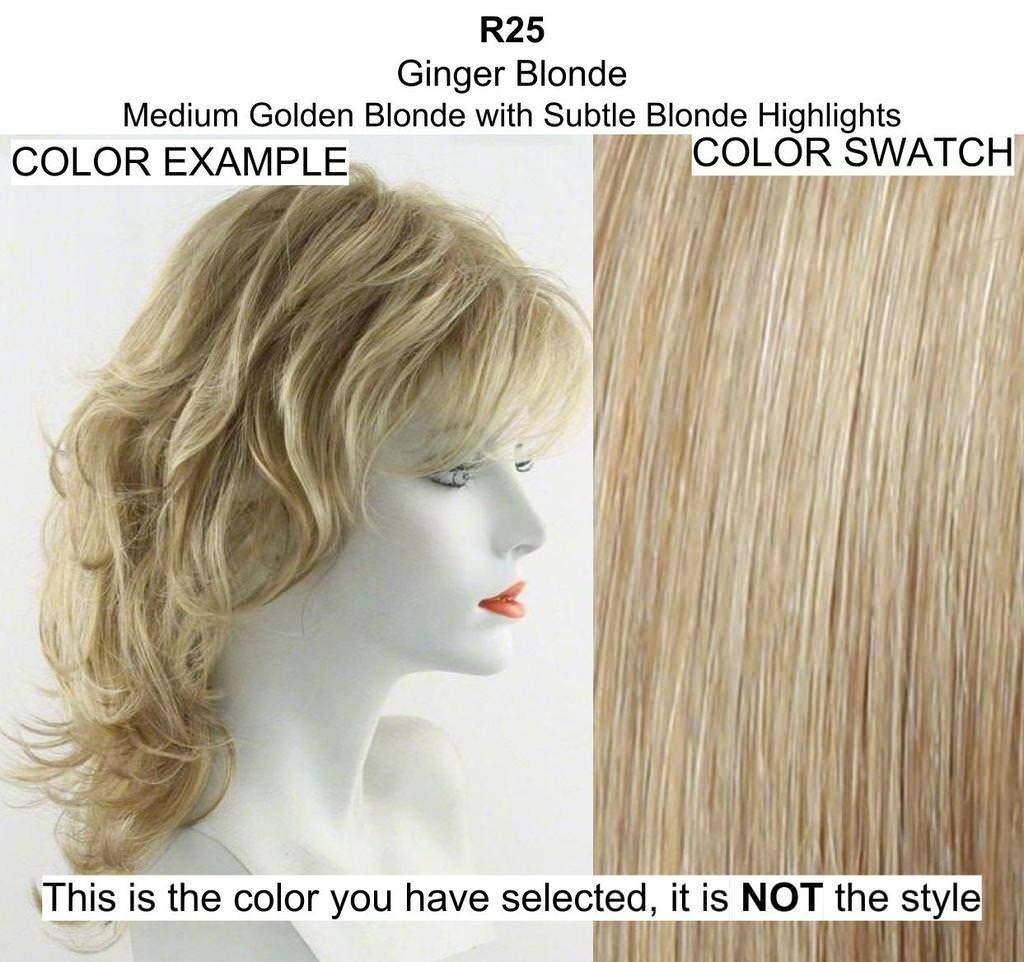 Voltage Petite Cap Wig Color SS23/61 Short Bold Textured Layers Vibralite Synthetic Fiber Wispy Bangs Capless Flared Neckline Women Bundle MaxWigs Hairloss Booklet