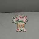 Spiareal Happy Mother's Day Wood Sign Mother's Day Welcome Door Sign Jar Carnation Flower for Front Door Window Decor Flower Wreath Hanging Plaque for Mother's Day