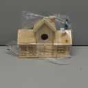 STARSWR Bird Houses for Outside,Outdoor 3 Hole Bird House Room for 3 Bird Families Bluebird Finch Cardinals Wooden Hanging Birdhouse for Garden