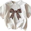 RoseSeek Girl's Graphic Tee Shirt Short Sleeve Round Neck Preppy Casual Trendy Cute Summer Tops