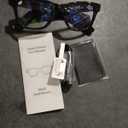 2026 Upgraded Smart Camera Glasses, 8MP Resolution Supporting 4K HD Video Recording, Supports Photo/Video/Audio Recording, 410mAh Battery, with AI Assistant/AI Translation/Bluetooth Calling (Black Frame + Blue Light Blocking)