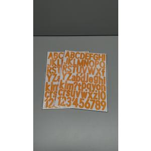 Vinyl Alphabet Stickers - 10 Sheets, 1 Inch Self-Adhesive, Yellow Letter Decals for Mailbox, Scrapbooking, DIY Crafts, Classroom Decor, Door 2 Pack