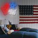 Neon Sign Outdoor for Wall Decor, Dimmable Neon Light Sign for Home Decoration, USB Power Light Home Table Decor for Living Room Dining Table for American Festival Celebration Home Decor 15.7"13"