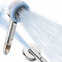 High Pressure Shower Head with Handheld with 4 Detachable Spray Modes and ON/OFF Pause Switch Detachable Filtered Showerhead ABS Rust-Resistant Material Chrome Polish, 1.9GPM