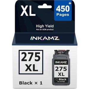 Compatible Black Ink Cartridge Replacement for Canon 275XL Ink PG-275 XL Work with PIXMA TR4720 TS3720 TS3522 TR4722 TR4723 TR4700 TS3520 TS3722 TS3500 Printer (1 Black)