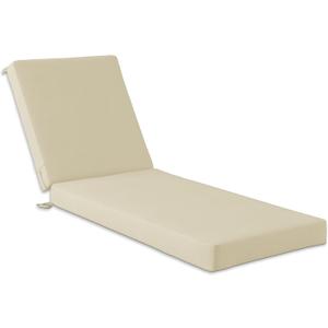 Codi Outdoor Lounge Chair Cushion, Chaise Cushions for Patio Furniture, Double Waterproof Fabric for Pool, 72 x 22.5 x 3.5 Inch 1 PK Beige