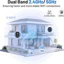 2K Light Bulb Camera Outdoor, 2.4/5GHz Wi-Fi 6 Security Cameras Wireless Outdoor, 360 PTZ Cameras for Home Security with Color Night Vision, AI Human Detection, 2 Way Talk, Easy Installation,2 Packs