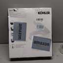 KOHLER 25876-0 Hyten 3" Height, Elevated Soft Close Round Toilet Seat, Contoured Seat with Grip-Tight Bumpers, Quick-Attach Hardware, White