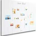 Lamare Vision Board for Wall - Aesthetic Felt Bulletin Board Tiles with Pins & Adhesive Tabs, Collage Board - Minimalist Dream Board for DIY Vision Board Supplies