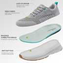 OrthoComfoot Women's Arch Support Orthopedic Walking Sneakers (7, W4-grey)