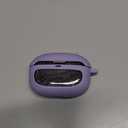 SURITCH Case for Raycon Everyday Earbuds (2024 Edition), Shockproof Magnetic Case for Raycon Bluetooth True Wireless in-Ear Buds Headphones, Protective Cover with Magnetic Lid Lock & Carabiner, Purple