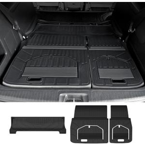 JOULARISE Cargo Mat for 2018-2026 Honda Odyssey Fold Down 3rd Row Seat into The Well, All Weather TPE Trunk Cargo Liner Mat Accessories(Cargo Liner for Stowed Flat 3rd-Row Seating)