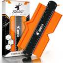 JOREST Contour Gauge with Lock (10 Inch), Gifts Ideas for Men Dad Carpenter Handyman, Profile Tool for Tile Flooring, Carpet laying, Woodworking, Measuring Angle/Shape/Outline/Edge