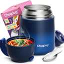 Thermo for Hot Food for Adults Kids |Wide Mouth, 18 oz Insulated Food Container with Spoon, Leakproof Soup Thermo for School Office Travel, Thermal Steel Food Jar Easy to Carry (Dark Blue) (18 Fluid Ounces)