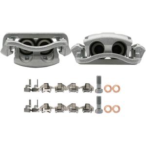 Chefull 2pcs Disc Front Brake Calipers Assembly with Bracket Fits for Ford F-250 Super Duty 2005-2012, for F-350 Super Duty 2005-2012, Front Passenger & Driver Side, 18-B5022 18-B5023
