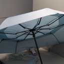 SIEPASA Windproof Travel Compact Umbrella-Automatic Umbrellas for Rain-Compact Folding Umbrella, Travel Umbrella Compact, Small Portable Windproof Umbrellas for Men Women Teenage (Light Blue) (42 Inch)