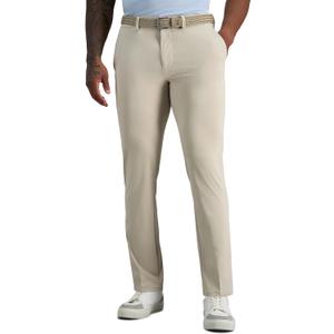 Haggar Mens Sport Travel Performance Athletic Fit Flat Front Stretch Casual Pant, 36Wx29L