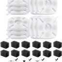 Veken Cat Water Fountain Filter, Classic 12 Pack Replacement Filters & 12 Pack Replacement Pre-Filter Sponges for 50oz, 84oz, 95oz or 108oz Automatic Pet Fountain Dog Water Dispenser