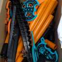 Axe Throwing Mane Target with 8 Axes 8 Darts Set, Outdoor Axe Throwing Game (orange)