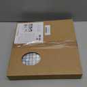 YMMXGE 10-Sheet Peel and Stick Metal Backsplash Tile Stick on Kitchen 3D Wall Decor Aluminum Mosaic Tiles for Bathroom, 12"x12"x0.15" (10, Mixed Silver)