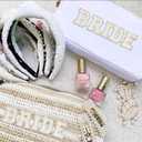 Bride Rhinestone Stickers Self Adhesive Bling Letters for Bachelorette Party Decorations, Wedding Car, Bridal Shower, DIY Craft, Sparkly Bride Sign