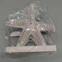 Nautical Starfish Lunch Dinner Metal Napkin Holder Kitchen Beverage Cocktail Ocean Coastal Napkin Holder By The Metal Magician (Distressed Pink)
