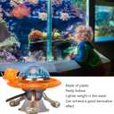 HEEPDD UFO Aquarium Decoration, Suspended Fish Tank Ornament, Underwater Landscape Decor