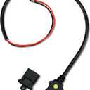1903017 Downrigger Battery End Cable Fit for Cannon Electric Downriggers 2008-up 3-Foot 12V Power Cord Rated 30 Amp Battery End Cable Downrigger Accessory with Anti-Corrosion End Cap