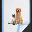 Dunzy 50" x 30" Silicone Pee Pad Holder Tray Extra Large Puppy Pee Pad Holder, Raised Edges, Non Slip Leak-Proof Urine Potty Tray for Indoor Flooring Protection Training