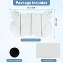 Large Stone Dish Drying Mat for Kitchen Counter,24"(L)16"(W) Quick Dry Absorbent Diatomaceous Earth Dish Drying Mats,Owl Shape Design Drying Pads for Cups Dishes Bottles (White)