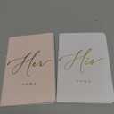 ARTESORI Wedding Vow Book for Her & Him, Soft Touch, Gold Engraving, 28 Lined Pages, Wedding Vow Books His and Hers, Wedding Essentials, Wedding Registry Gifts, His and Hers Gifts [Blush & White]