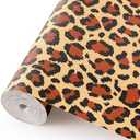 Cooyes Shelf Liner – Non-Slip Cabinet & Drawer Liner for Kitchen – Non-Adhesive Waterproof Shelf Paper with Modern Pattern – Durable EVA Cabinet Mat – Easy to Cut (Brown,11.8" W x 236" L)