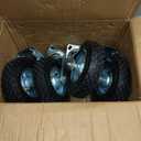 Pneumatic Casters Wheels 8 Inch 4PCS 2 Swivel & 2 Rigid for Workbench