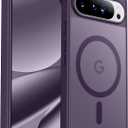 SPIDERCASE Magnetic for Google Pixel 10/Pixel 10 Pro Case, Military Grade Drop Protection Slim Translucent Matte Shockproof Anti-Fingerprint Phone Case for Pixel 10/10 Pro,Dark Purple